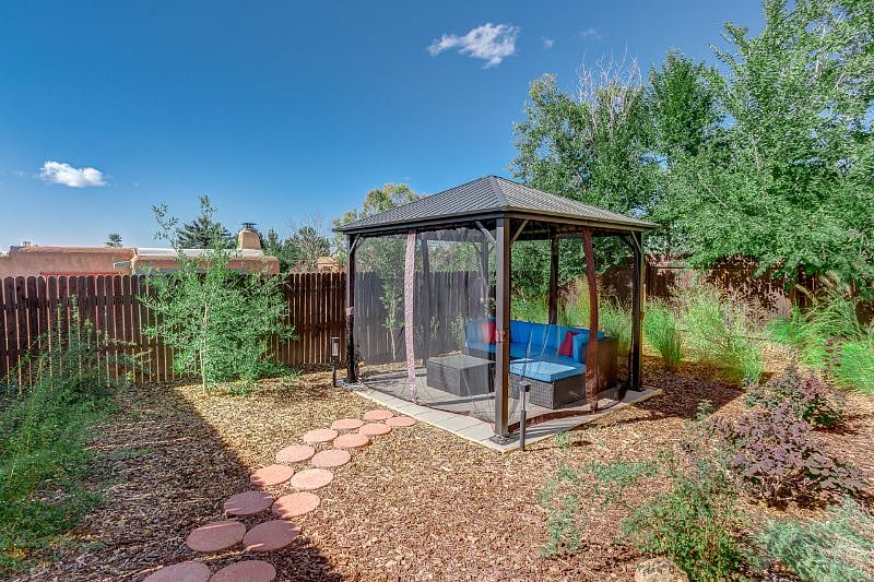 Back Yard with gazebo, fully fenced