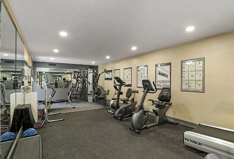 Weight Room accessed by key fob