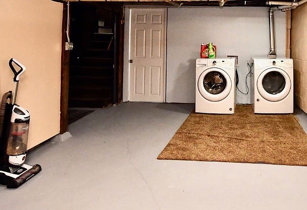 Downstairs laundry. 
