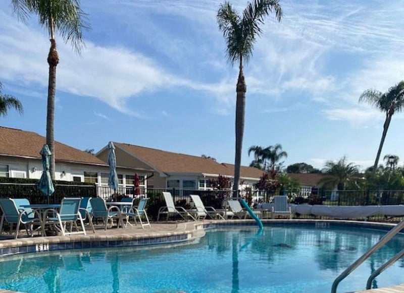 Pool exclusive to the small residents population.
