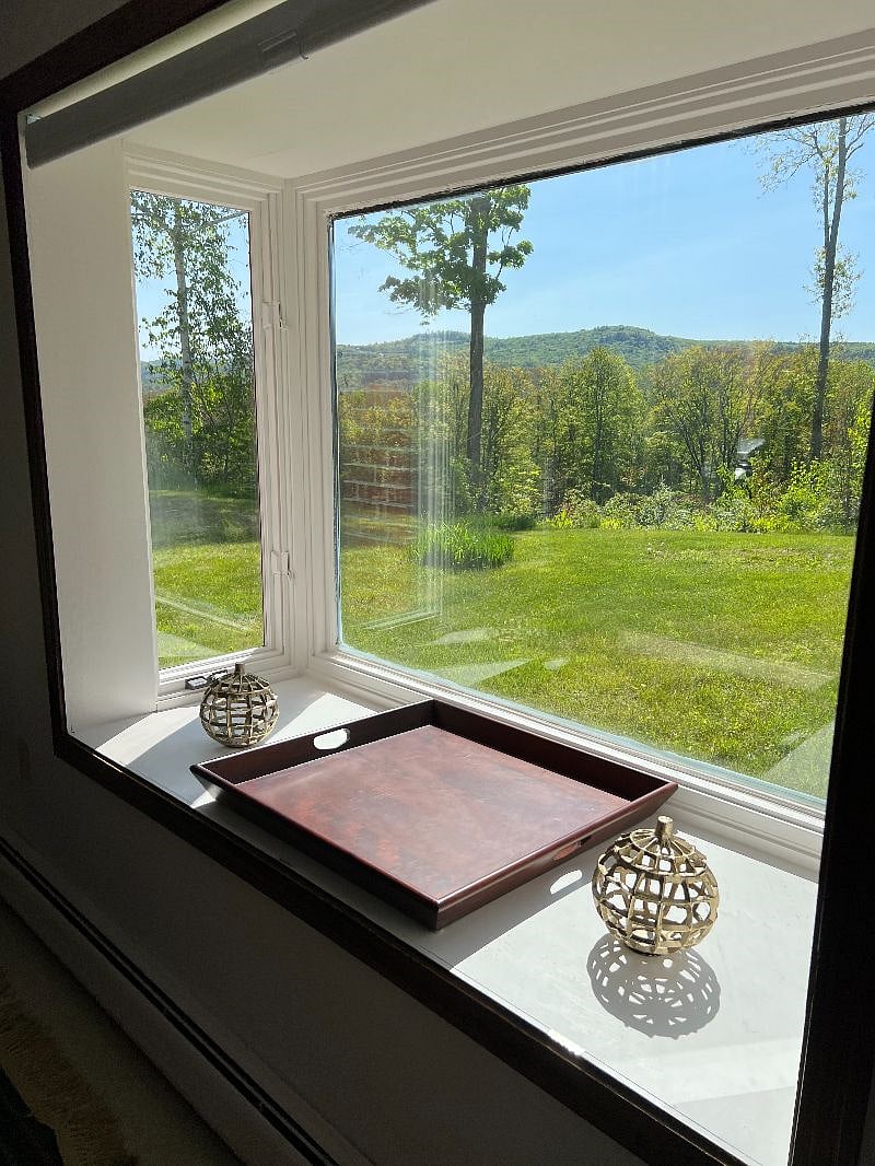 Beautiful viewing window in dining room.
