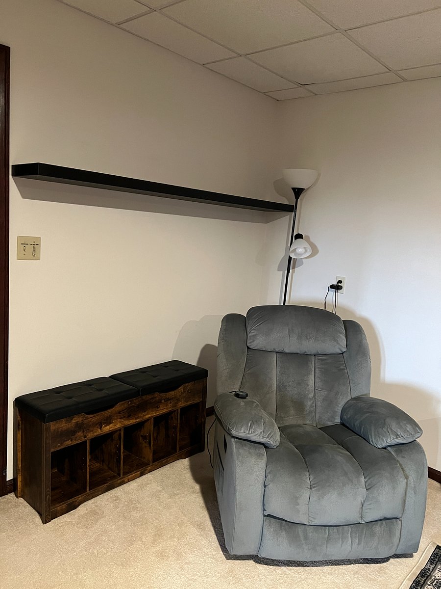 Sitting area in second bedroom.