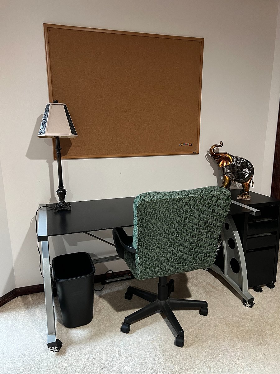 Second office area in the second bedroom.
