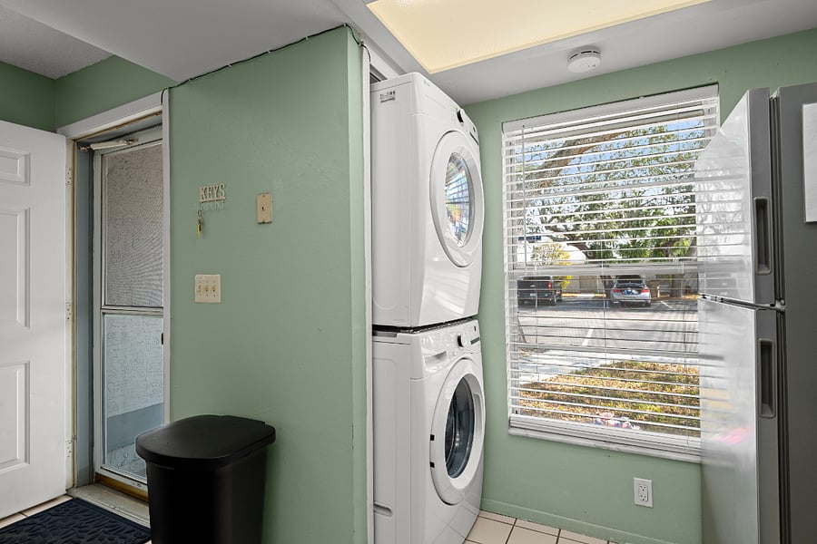 Full size Washer and Dryer on premise