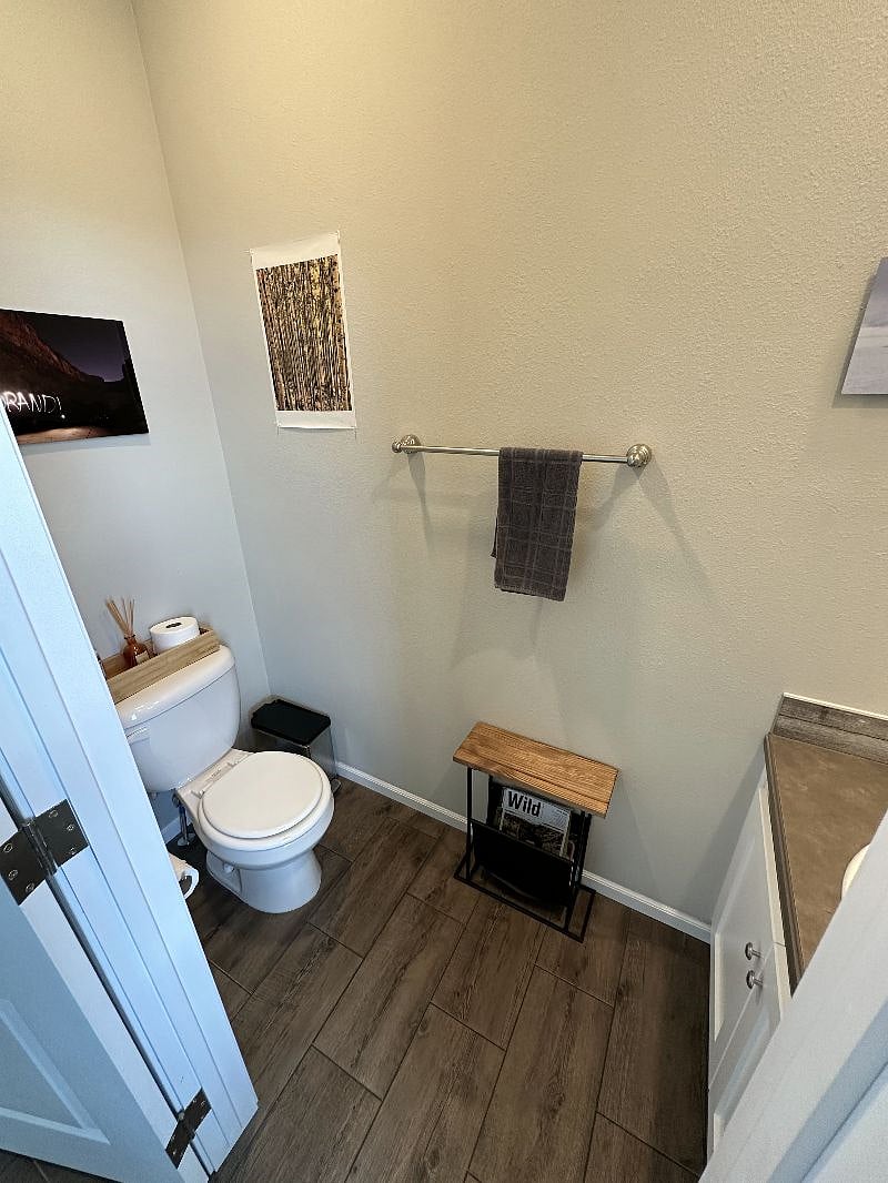 Half bathroom on second floor