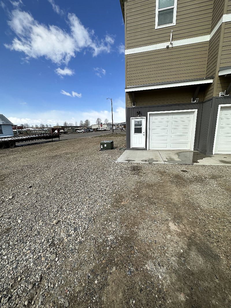 Garage side entry and dedicated, off street parking spots