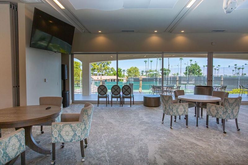 Interior of clubhouse with social activities - meet your neighbors and make new friends!