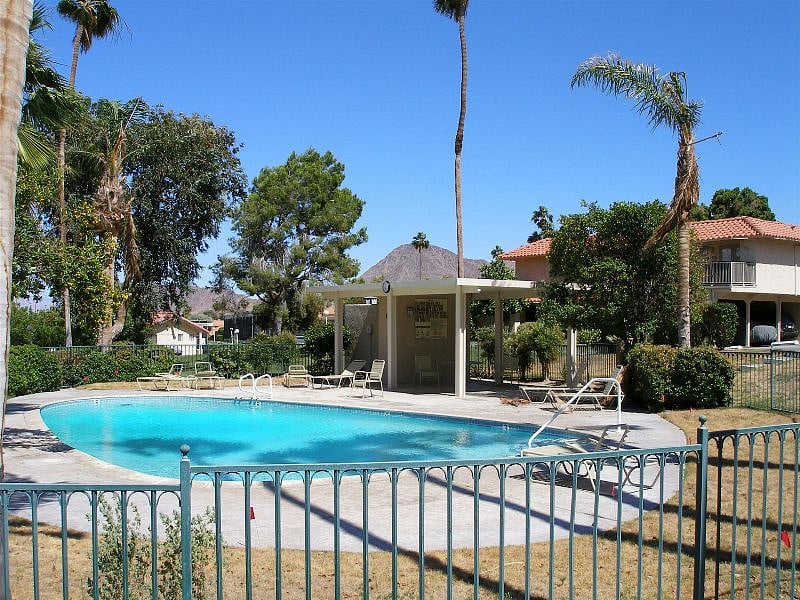Condo overlooks pool 6
