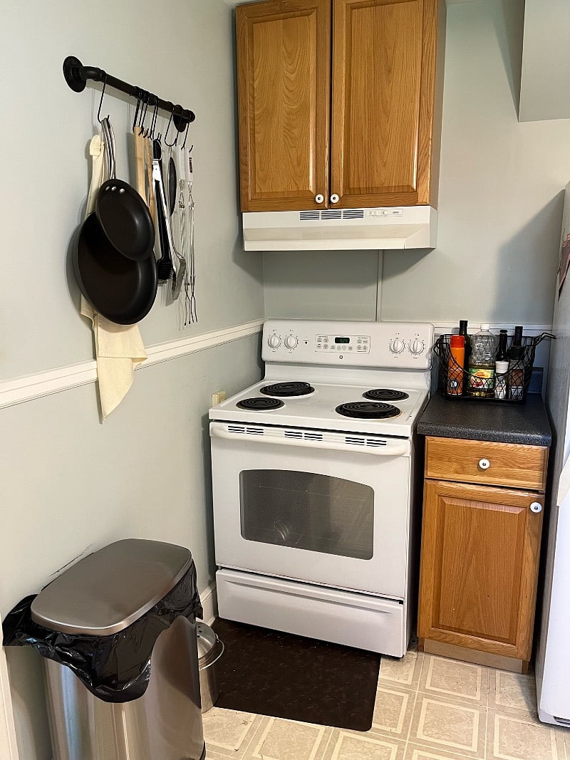 The stove is electric
