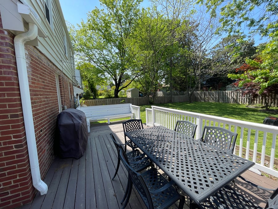 Enjoy sitting outside in our outdoor furniture during warmer months