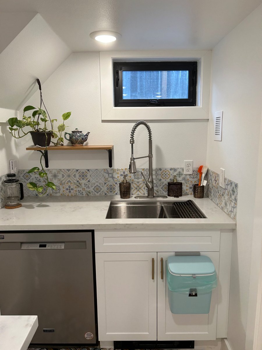 with dishwasher