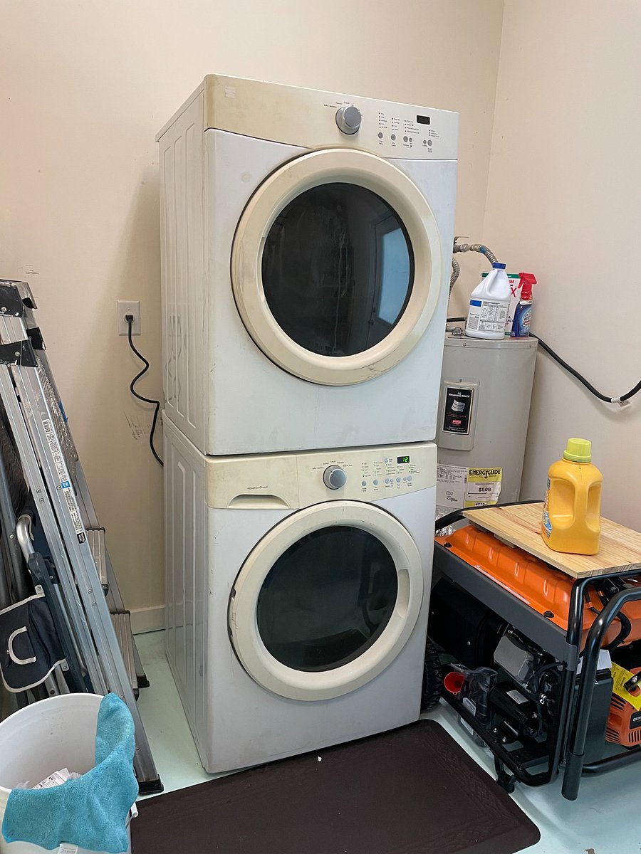 Washer & dryer in laundry room