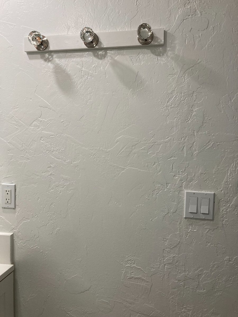 Towels racks in bathroom