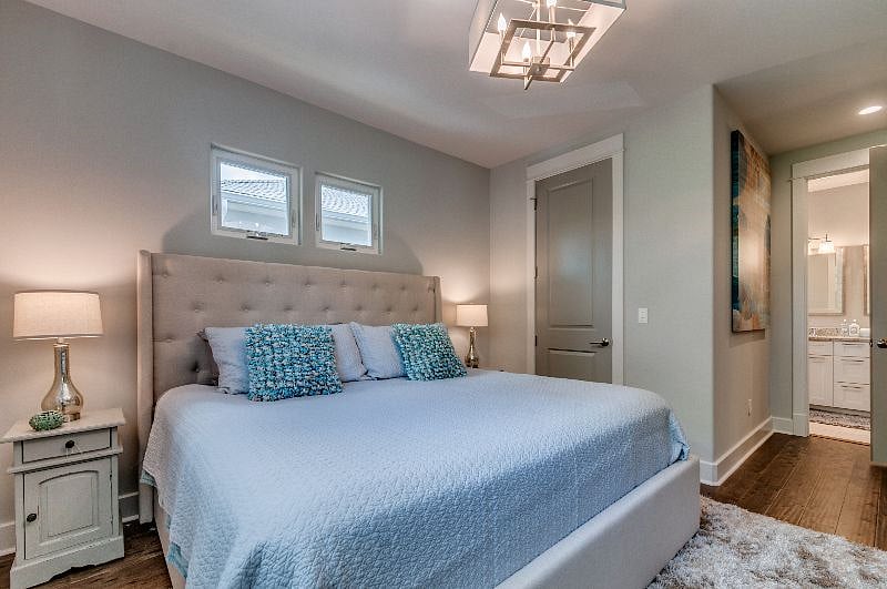 Master Suite. Large Walk In closet. Comfortable bedding. 