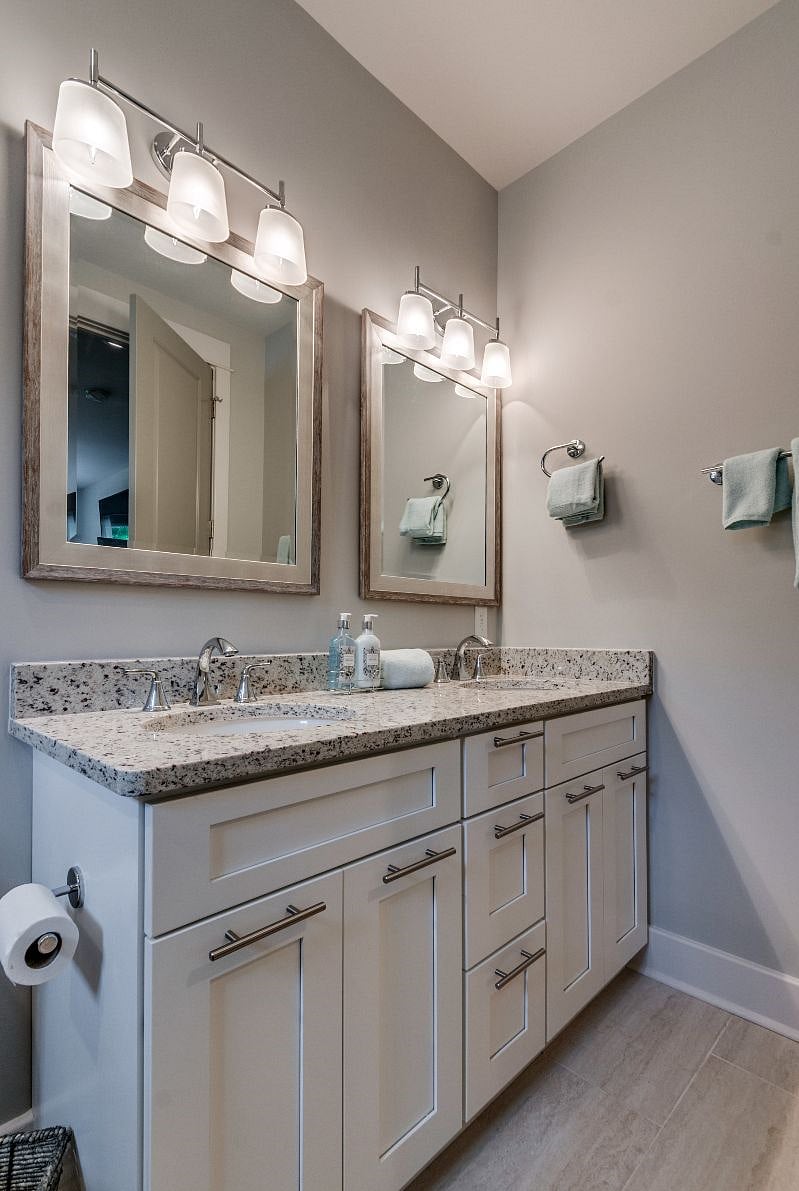 Double sink Master bath.