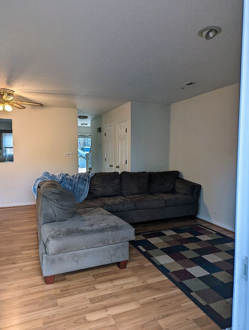 Cozy microfiber sectional.