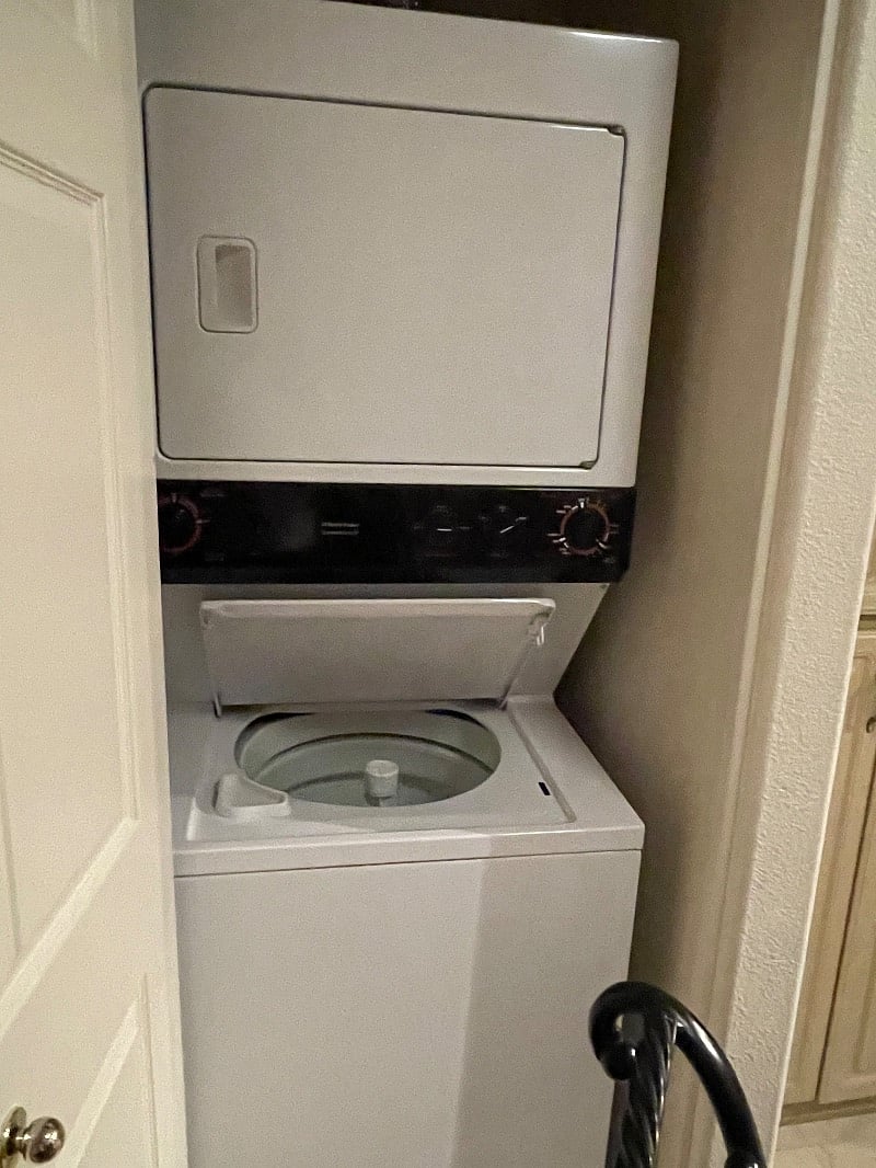 Large size washer and dryer in unit