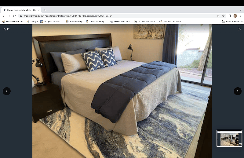 Master Bedrooms with views of backyard and creekside vegetation