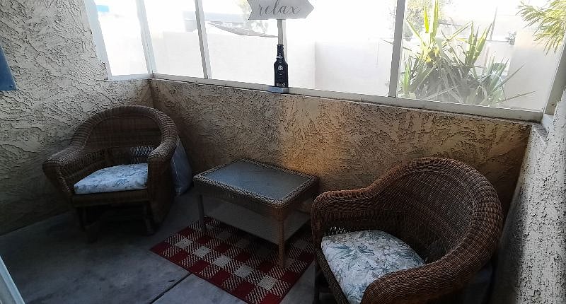 Relax and Enjoy The Screened In Patio