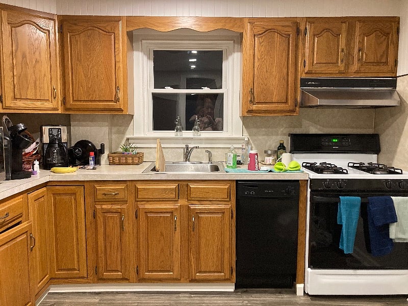 Kitchen during reno