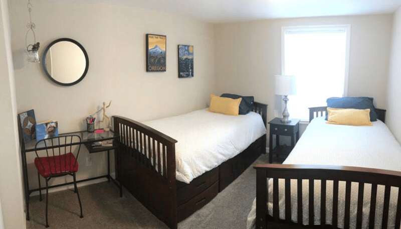 Second Room- Two captain beds and a quite place to study and or make a private office