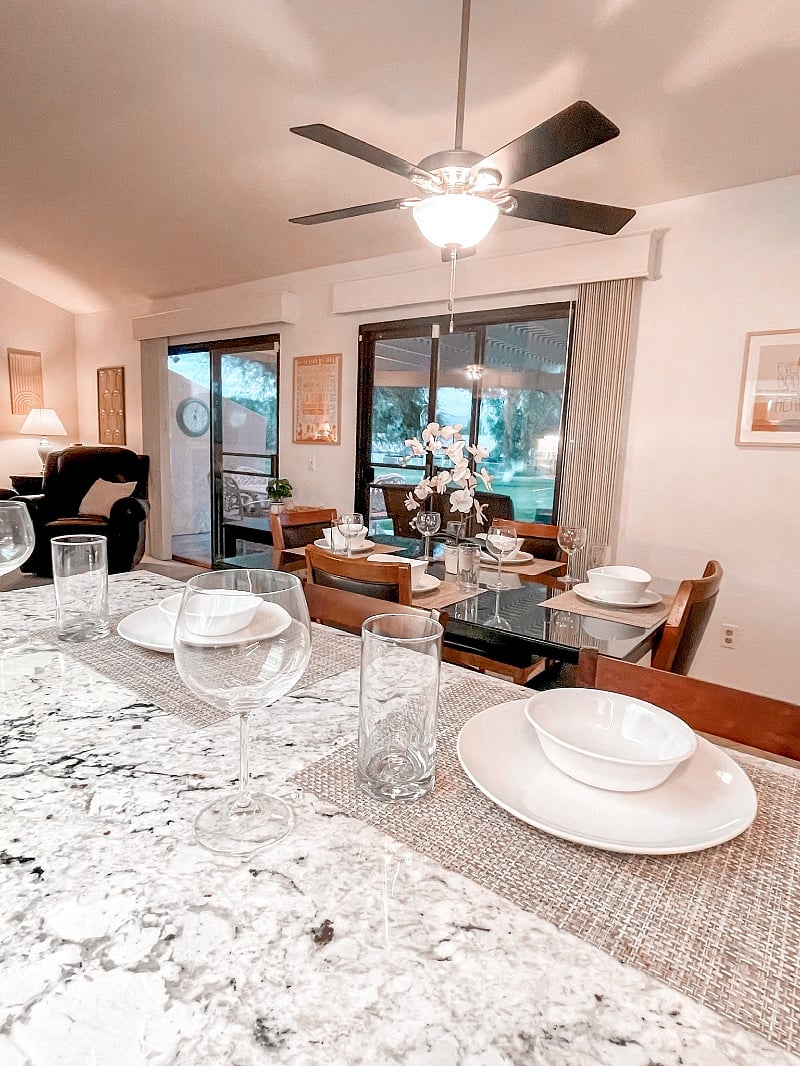 View from kitchen