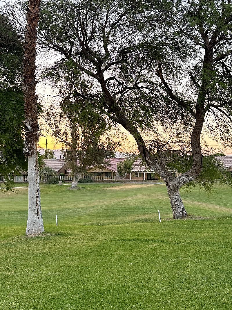 Patio view of golf course