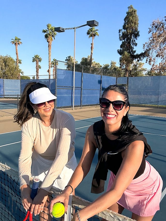 For Tennis court reservations, please call the center at 760-342-6626, and any front desk staff member can assist you.