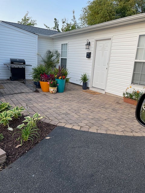 Entry door with garden area