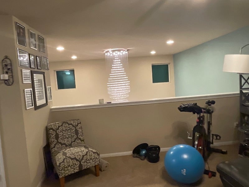 Loft open to downstairs living space