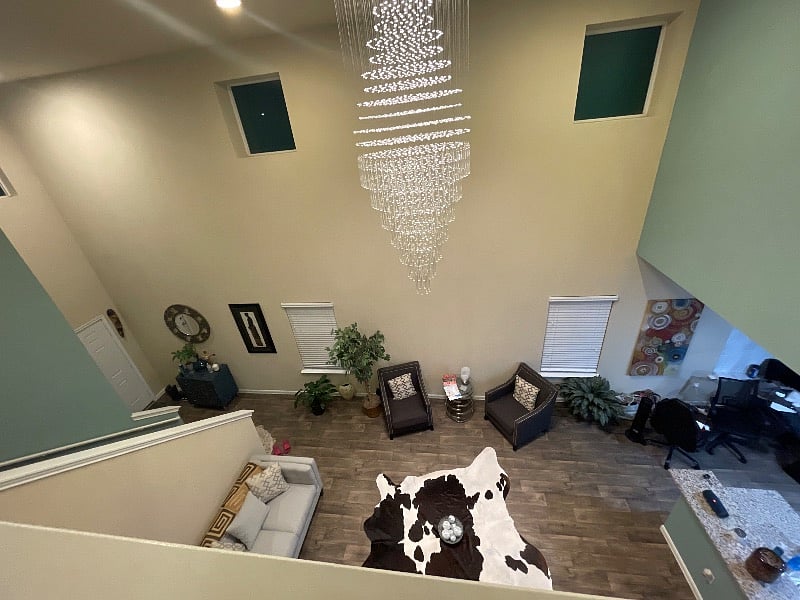 View from upstairs loft