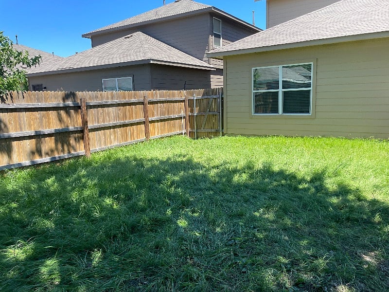 Private spacious backyard