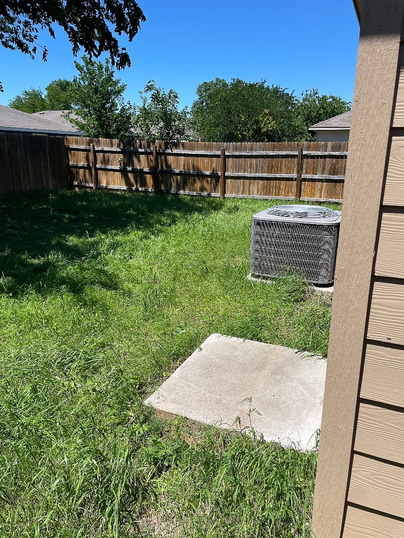 Private specious backyard