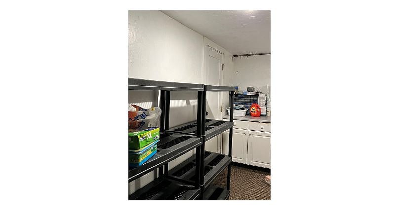 Storage shelves available and reserved for Apartment 11 to use