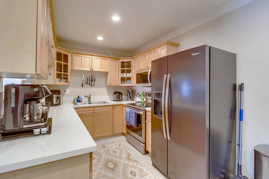 Prep meals or stock up with nearby stores, just 3-mins away