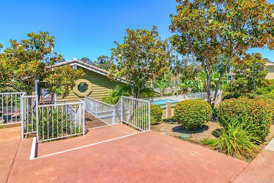 Enjoy the vibrant and lush space on your way down to your home away from home
