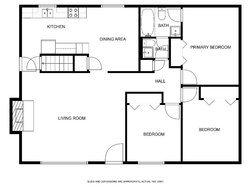 Main level floor plan