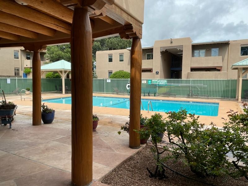 Heated community pool.