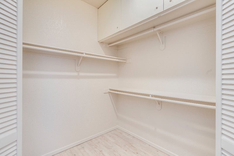 Master bedroom walk-in closet
