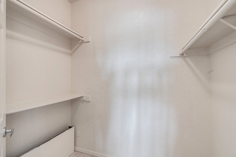 Second bedroom walk-in closet