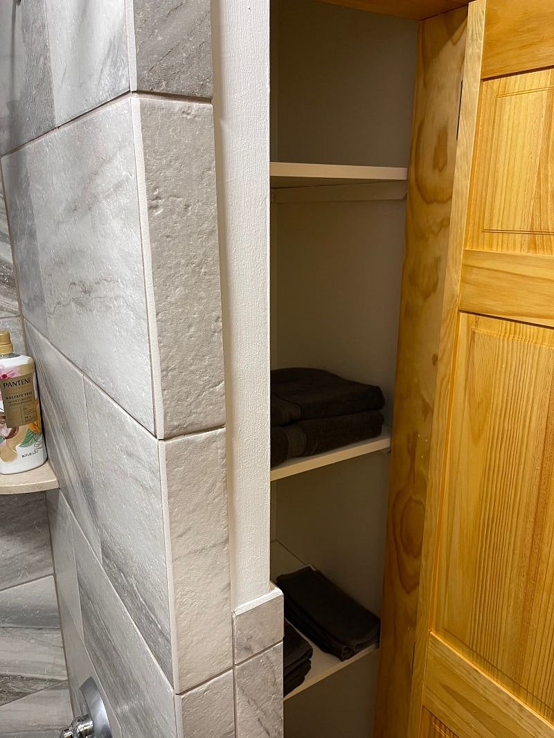 Small Bathroom Closet.