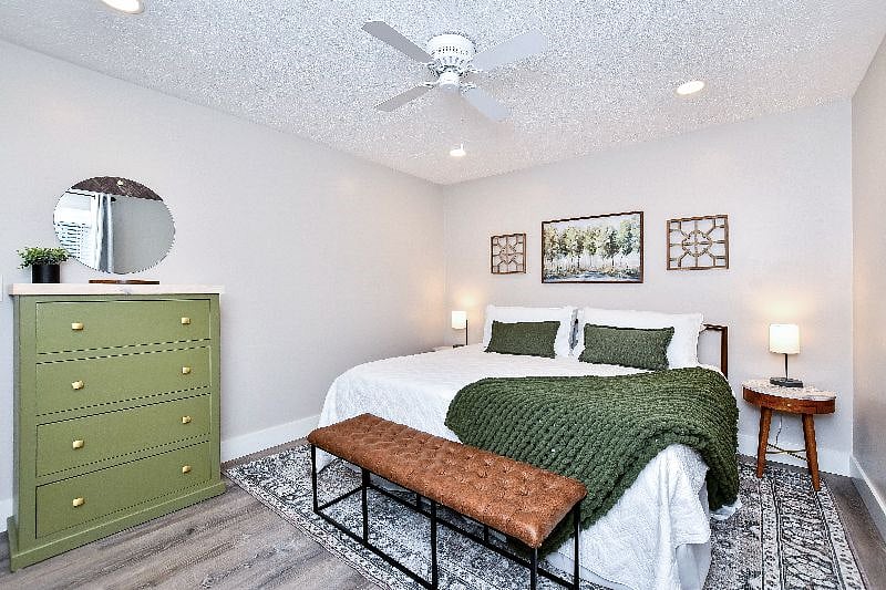 Secondary bedroom--shown as King Size