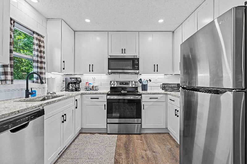 Kitchen with Stainless steel appliances