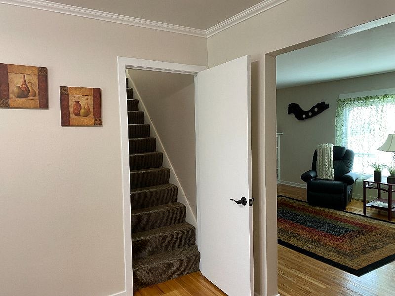 Here is your private Key lock entrance to Suite 1.  Entrance to Suite 1 and 2 are located in the dining room.