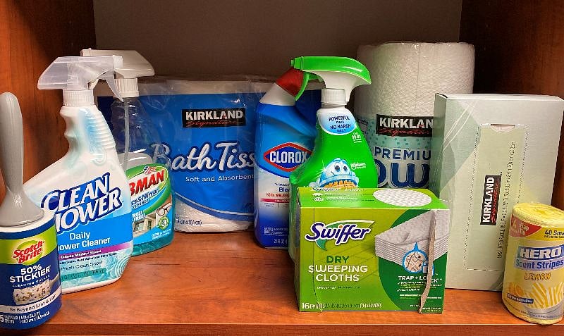 Cleaning supplies are in each private suite for your personal space. Weekly housekeeping of the shared spaces is provided.