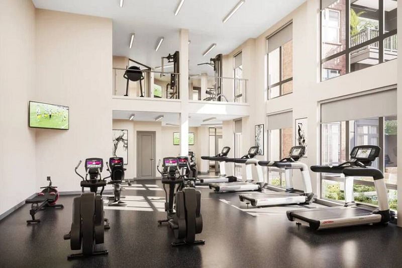 Get your sweat on with exclusive access to the gym area. 