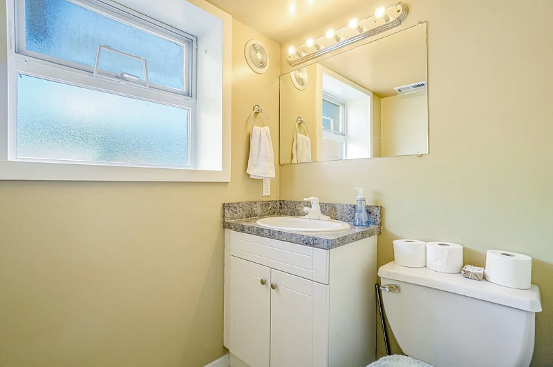Bathroom (includes tub and shower)