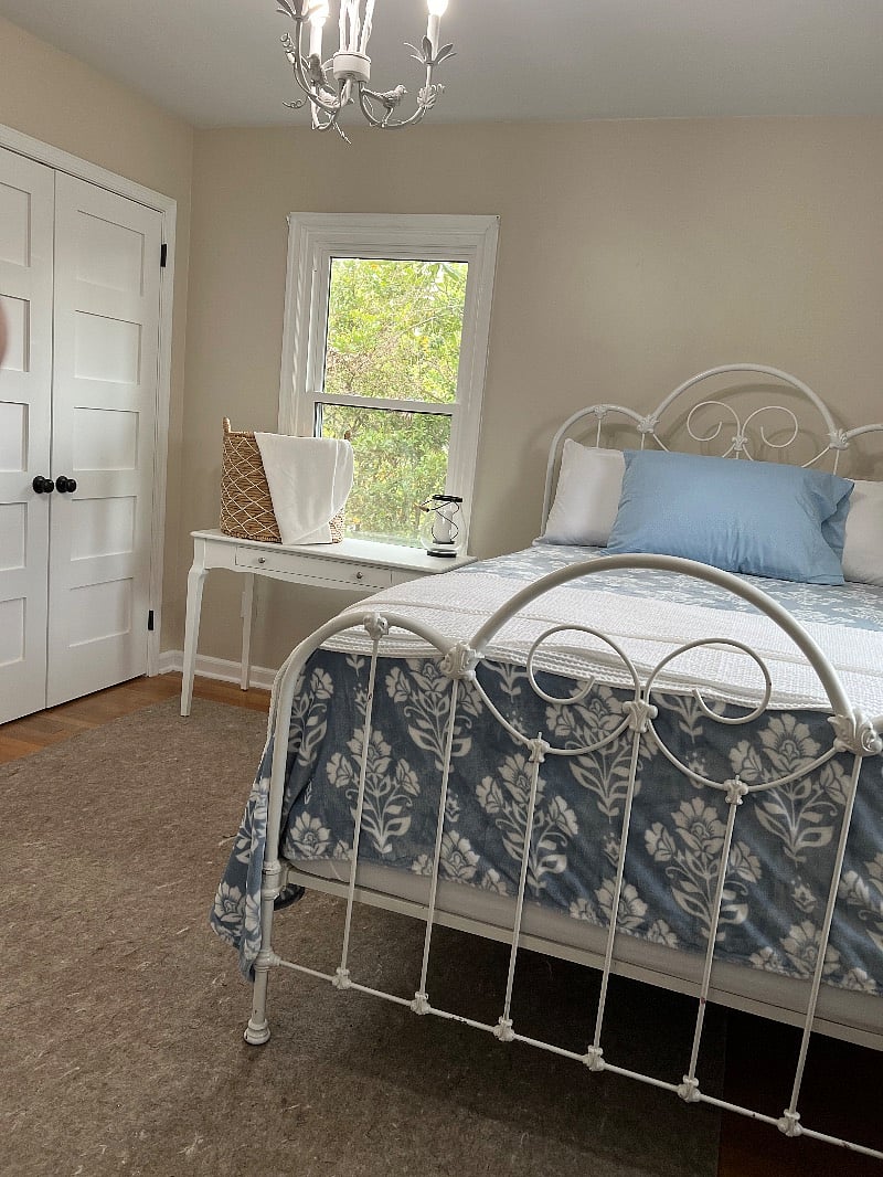 Bedroom #1 with double/full bed with NEW mattress /blackout curtains (added since photo)
