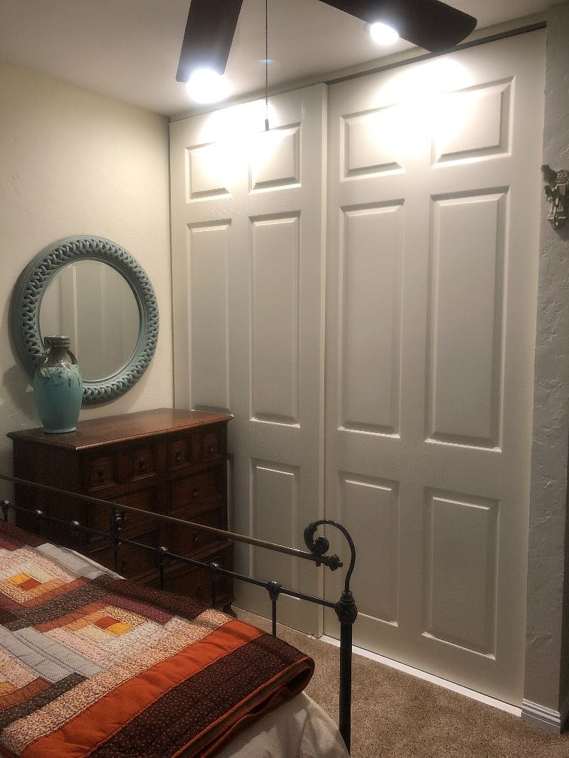 Large closet and dresser in your bedroom