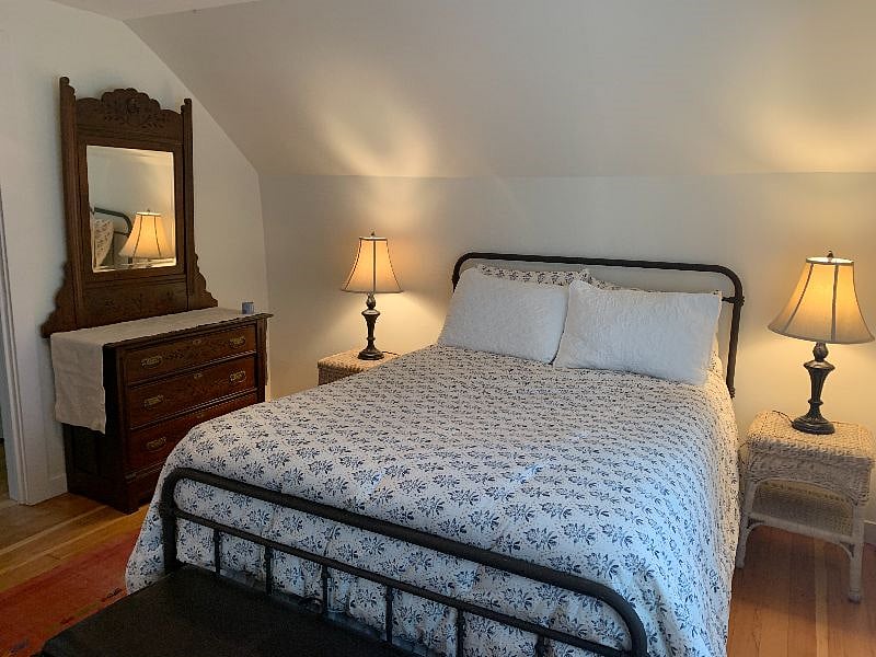 Upstairs bedroom with double bed